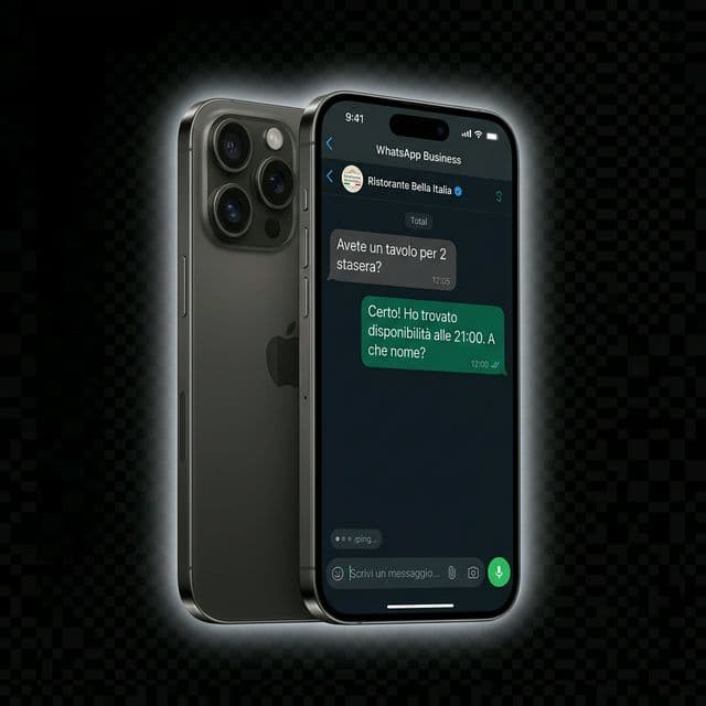 Esempio di chatbot AI per un'attività: conversazione WhatsApp automatizzata