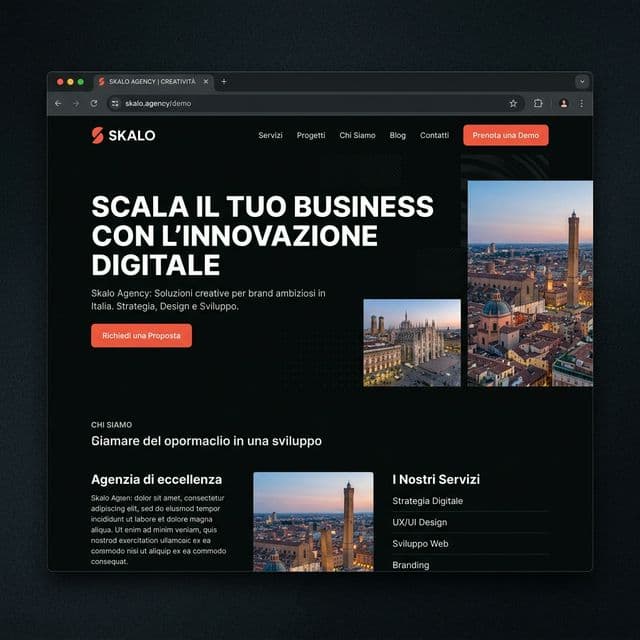 Esempio sito web professionale realizzato da Skalo