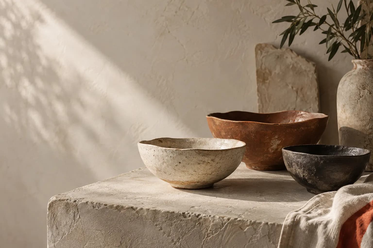 Ceramiche artigianali: immagine creata per una simulazione di progetto