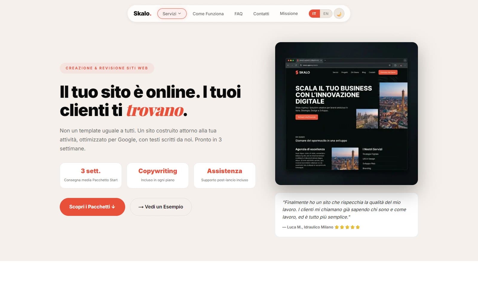 Copertina Automated Website Creation System