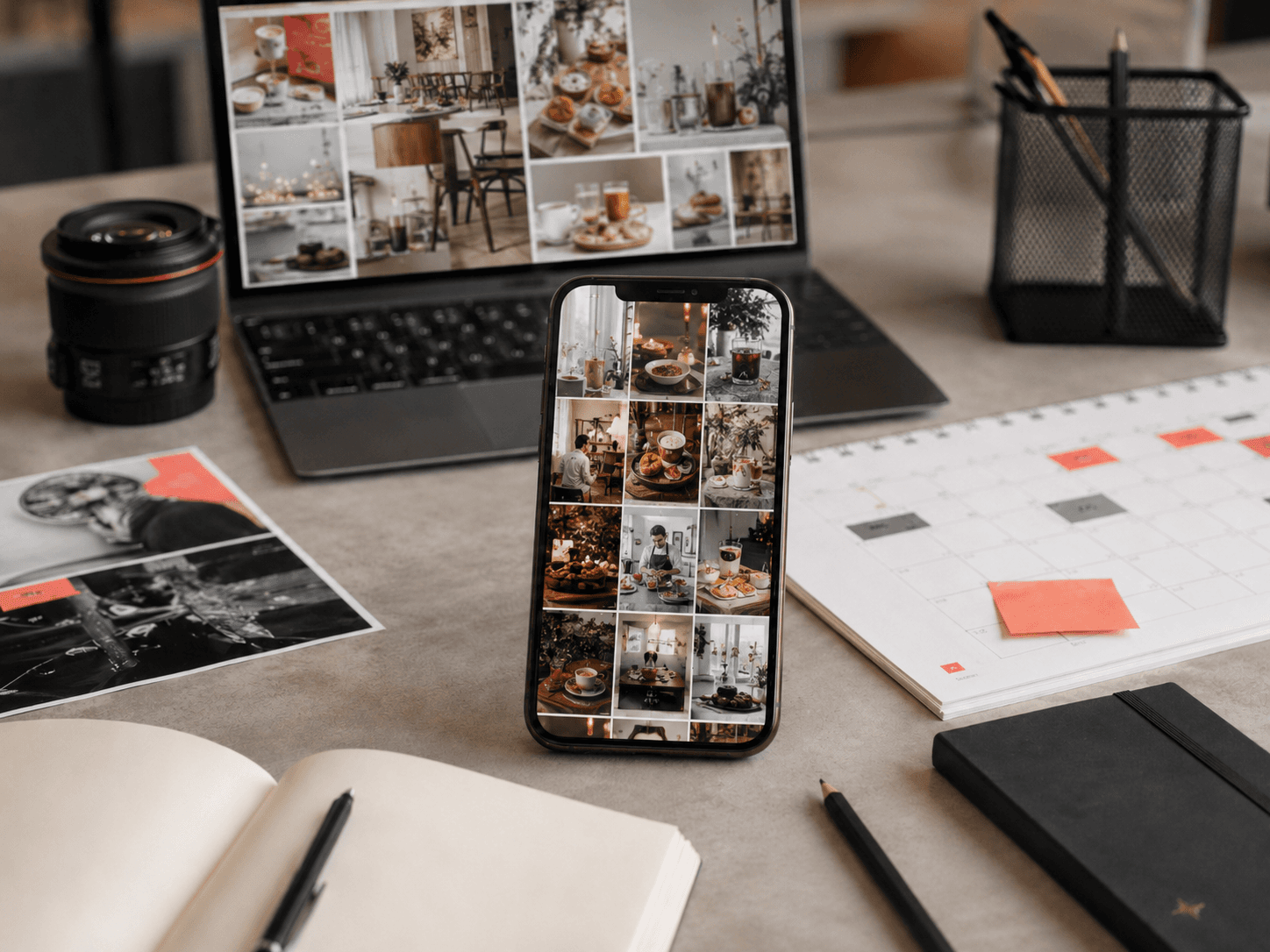 Contenuti social professionali e calendario editoriale